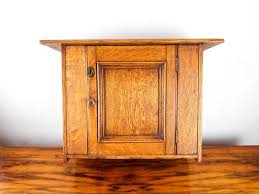 Arts and crafts bathroom vanities. Antique 1900s Arts Crafts Wooden Oak Cabinet Bathroom Medicine Yesteryear Essentials