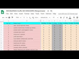 Memang sudah banyak perubahan saya lakukan pada sistem ini. Sistem Kehadiran Guru Menggunakan Google Form Youtube