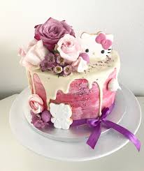 Hello Kitty Drip Cake Hello Kitty Cupcakes Hello Kitty Birthday Cake Hello Kitty Cake