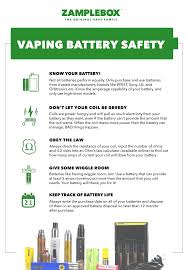 Vape Battery Safety Community Resources Zamplebox