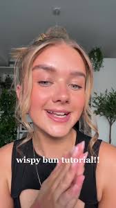 Messy Wispy Bun Hair Tutorial