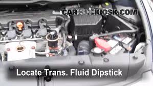 Transmission Fluid Level Check Honda Civic 2006 2011 2007 Honda Civic Lx 1 8l 4 Cyl Sedan 4 Door