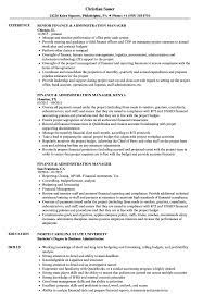 The finance & administration manager's responsibilities surely well defined including cover all point of tasks in one by one. Finance Administration Manager Resume Samples Velvet Jobs