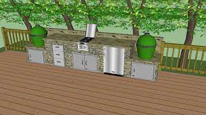 You can use landscaping timber to bring this idea to life but bear in mind that putting up your outdoor kitchen on an open wall can let you save some space or make an adaptable area for dining seating. 14 Outdoor Kitchen On Raised Deck 3d Warehouse