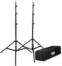 Amazon Com Fovitec 1x 7 6 Photography Video Light Stand Kit For Lights Reflectors Modifiers Collapsible Spring Cushioned Carrying Bag Included Photographic Lighting Booms And Stands Camera Photo