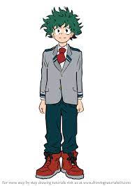 Check spelling or type a new query. Learn How To Draw Izuku Midoriya From Boku No Hero Academia Boku No Hero Academia Step By Step Drawing Tutorials