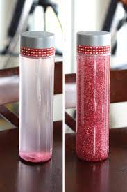 Super glue or tape to secure lid (optional) combine one part hair gel to 6 parts warm water. Valentines Sensory Bottle Or Glitter Glue Calm Down Jar