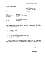 Jadi, anda pun harus menulisnya dengan menggunakan. Contoh Surat Lamaran Kerja