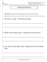Combining Sentences Worksheet Combining Sentences Complex Sentences Worksheets Compound Sentences