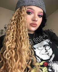 Half Blonde And Dark Brown Long Curly Women S Wig Hair Cosplay Wigs Halloween Costume Wig Half Blonde Halloween Costume Wigs Womens Wigs