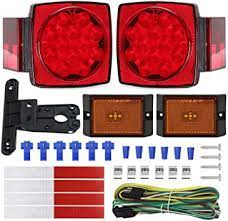 Light kits (non magnetic) include 2 stop/tail/turn lights, 2 side marker lights, wiring harness and. Amazon Com Nisuns Submersible Trailer Tail Lights Kit Waterproof 12v Led Trailer Lights With Wiring Harness Combination Brake Stop Turn Running License Lights For Trucks Vehicle Marine Boat Trailer Automotive