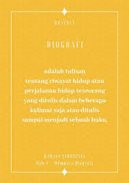 I have an osis meeting after school. Contoh Biografi Diri Sendiri Brainly Coretan