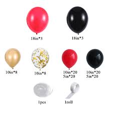 Lombard have you covered with our range of 50th birthday decorations and supplies! 104pcs Red And Black Gold Balloons Garland Arch Kit 18th 21st 30th 40th 50th Birthday Party Decorations Valentines Day Globos Ballons Accessories Aliexpress