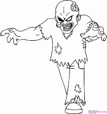 Plant versus zombies coloring pages plants vs zombies coloring pages to and print for. Zombie Coloring Pages For Kids Drawing With Crayons