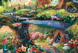 Free shipping on orders over $25 shipped by amazon. Ceaco 4 500 Piece Thomas Kinkade Disney Dreams 4 In 1 Multipack Jigsaw Puzzles Alice In Wonderland Mickey And Minnie Mouse And The Beauty And The Beast Ages Kids And Adults Pricepulse