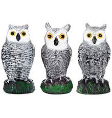 Hausse 2 pack fake horned owl bird scarecrow decoy, plastic owl bird deterrents, nature enemy pest repellent for outdoor the tv ad shows not only raccoons, deer and other animals, it also shows deterrent of dogs, but excuse me, it. Owl Alert Doesn T Work For All Animals Reviews