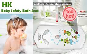 If her ears are red and hot and her neck is sweaty, your baby is too warm. Hk Baby Bath Seat Non Slip Safety Sling Bather With Extra Long Bath Mat Amazon Ca Everything Else