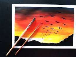 How To Make Easy Poster Colour Painting Ideas Youtube Poster Color Painting Artwork Painting Watercolor Paintings Easy