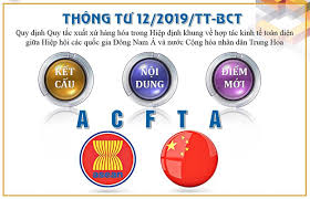 QUY ĐỊNH QUY TẮC XUẤT XỨ HÀNG HÓA ACFTA (C/O Form E)