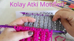 Kolay Atki Boyunluk Bluz Motifleri Youtube Orgu Parmaksiz Eldivenler Orgu Motifleri