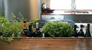 Look A Drop In Countertop Trough Herb Garden In Kitchen Kitchen Herbs Herbs Indoors