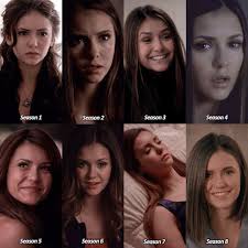 Elena Gilbert Throughout The Seasons Vampire Diaries The Vampire Diaries 3 Vampire Diaries Cast
