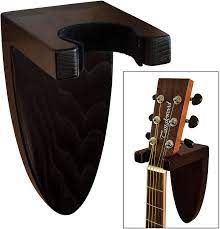 Amazon Com Teslyar Guitar Holder Wall Mount Ash Wood Wooden Guitar Hanger Hook Stand Rack Guitar Hanger For Electric Classic Acoustic And Bass Guitar Musical Instruments Hardwood Black Musical Instruments
