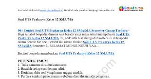 Dari rizsa faozsiyah pada tanggal desember 14, 2020 posting komentar berikut adalah soal prakarya kelas 12 semester genap yang dapat kalian download file soalnya secara lengkap dengan klik link di bawah ini! 50 Contoh Soal Uts Prakarya Kelas 12 Sma Ma Semester Genap Docx Google Drive