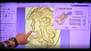 Making A 3d Relief From A Grayscale Picture Off The Net With Artcam Jewelsmith Email Me At Info Pacifictooling Co Grayscale Wood Carving Designs Cnc Software