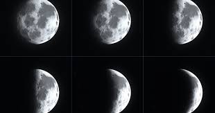 Night sky with stars and moon and clouds. Moon Phases Resources Where Wise Men Fish