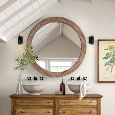 Save on home décor & more. Dundee Round Wood Mirror Reviews Birch Lane