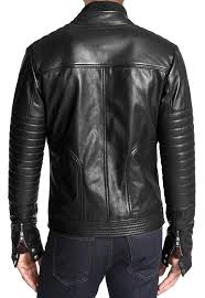 Robot Check Leather Jacket Men Style Stylish Leather Jacket Leather Jacket Men