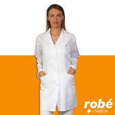 Tunique blanche femme manches courtes tencel et polyester. Blouse Blanche A Manches Longues Pour Femme Blouses De Travail Robe Vente Materiel Medical