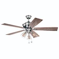Our new fandeliers make a statement with modern industrial design and two tone finishes. 251 First Lex Satin Nickel 52 Inch Three Light Ceiling Fan Bellacor