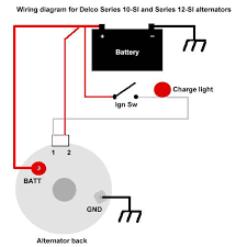 3 prong headlight wiring diagram. The Delco 10 Si And 12 Si Alternators Alternator Car Alternator Delco