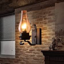 Lightinthebox Retro Rustic Nordic Glass Wall Lamp Bedroom Bedside Wall Sconce Vintage Industrial Wall Light Fixtures 1pcs Amazon Com