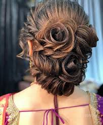25 Pre Wedding Hairstyles For Mehndi Haldi Or More Functions Hair Styles Indian Wedding Hairstyles Wedding Bun Hairstyles