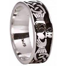 Silver Celtic Claddagh Ring Mens Claddagh Ring Claddagh Rings Celtic Claddagh