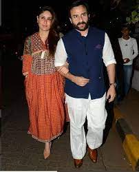 New Parents Kareena Kapoor Saif Ali Khan Stepped Out For A Dinner Date Last Night To Olive Bandra How Amazin Mens Fashion Summer Nehru Jacket Fashion Night