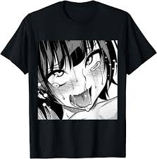 Amazon.com: Ahegao Anime Girl With Tongue and Hands Out Weeb T-shirt :  Clothing, Shoes & Jewelry