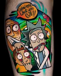 I'm just so fresh, so clean / so fresh and so clean. Dope Rick And Morty Themed Piece By Killer Ink Tattoo Facebook
