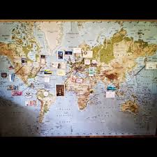 Pin By Regitze Christensen On Favorite Places Spaces Travel Map Diy Wall Maps Map