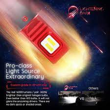 H13 Led Headlight Bulb 16000 Lumens Nucleus Pro Lightening Dark