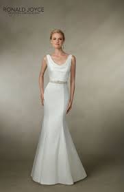 Victoria Jane For Ronald Joyce Style 18019 Satin Fit And Flare Wedding Dress Cowel Front And V Wedding Dresses Fit And Flare Wedding Dress Glam Wedding Dress