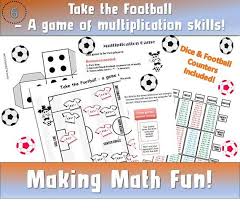 This learning pack includes worksheets, puzzles and games to help children understand times tables and have fun at the same time! Football Maths Games Ks2 Soccer Maths Games Multiplication Etsy Soccer Math Fun Math Games Football Math Games