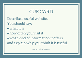 Последние твиты от cue cards (@cue_cards). Describe A Website Ielts Speaking Part 2 Ted Ielts