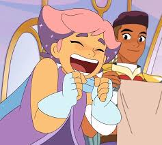 She wears a blue cape and has two small wing tattoos on her back. Daily Glimmer 1 Sheranetflix