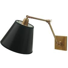 Wall lamp features an adjustable swing arm, latte mocha fabric shade, and black finish. Hardwired Swing Arm Wall Lamp Ideas On Foter