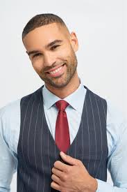 Tie Blue Pinstripe Waistcoat Ebony Blue And Marine Blue Stripes Premium  Wool Blend Wedding