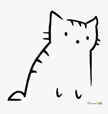 Thank you for using my stock. Cat Cute Black Draw Hd Png Download Kindpng